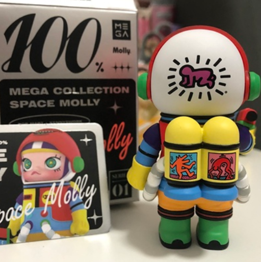 POP MART Space Molly MEGA COLLECTION 100% Keith Haring Mini POP MART Space Molly MEGA COLLECTION 100% Keith Haring Mini