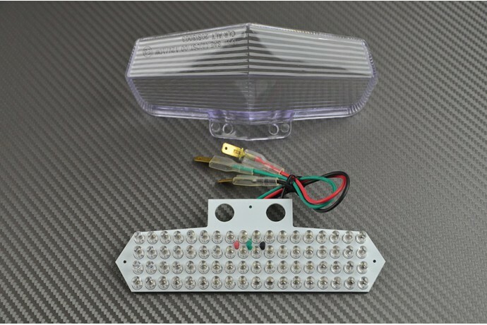 Feu arrière LED clair avec clignotants pour Ducati 999 H4 2003-2004