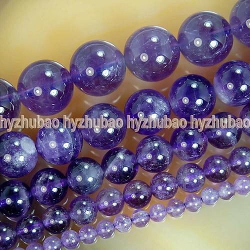 Wholesale 4/6/8/10/12/14mm Natural Mix Gemstones Smooth Round Loose Beads Strand - Picture 12 of 38