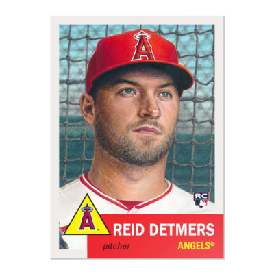 REID DETMERS RC - 2022 MLB Topps LIVING Set #521 - LOS ANGELES ANGELS