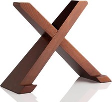 Vinyl Record Stand - an Elegant Display Shelf Made from Solid Wood - Brown