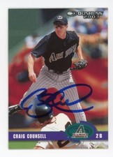 SIGNED BASEBALL CARD AUTO DONRUSS 2003 CRAIG COUNSELL ARIZONA DIAMONDBACKS #236