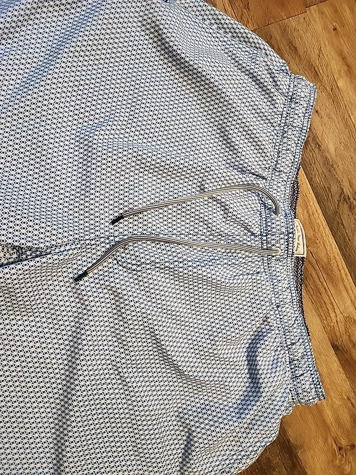 Ted Baker Mens sz 6  Shorts Swim Trunks Blue Geometric Print Worlds Your Lobster - Image 3 of 4