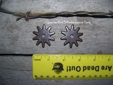 Rowels - 10 Point - Black Satin (1 1/2") with Cotter and Pins