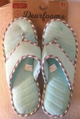 dearfoams thong slippers
