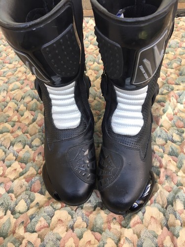 Frank Thomas Motorcycle boots zip Black 