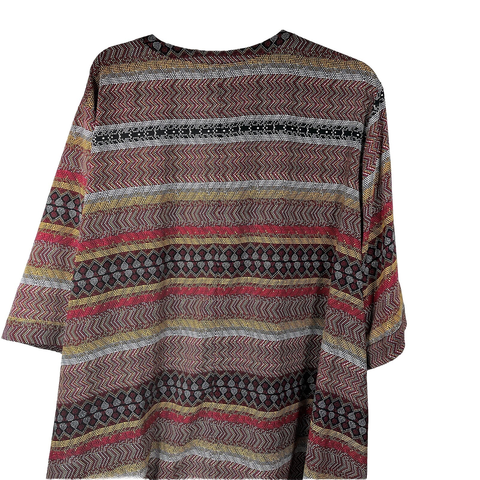 Catherine’s 4X Top Stripe Tiny Dot Pattern Collar… - image 2