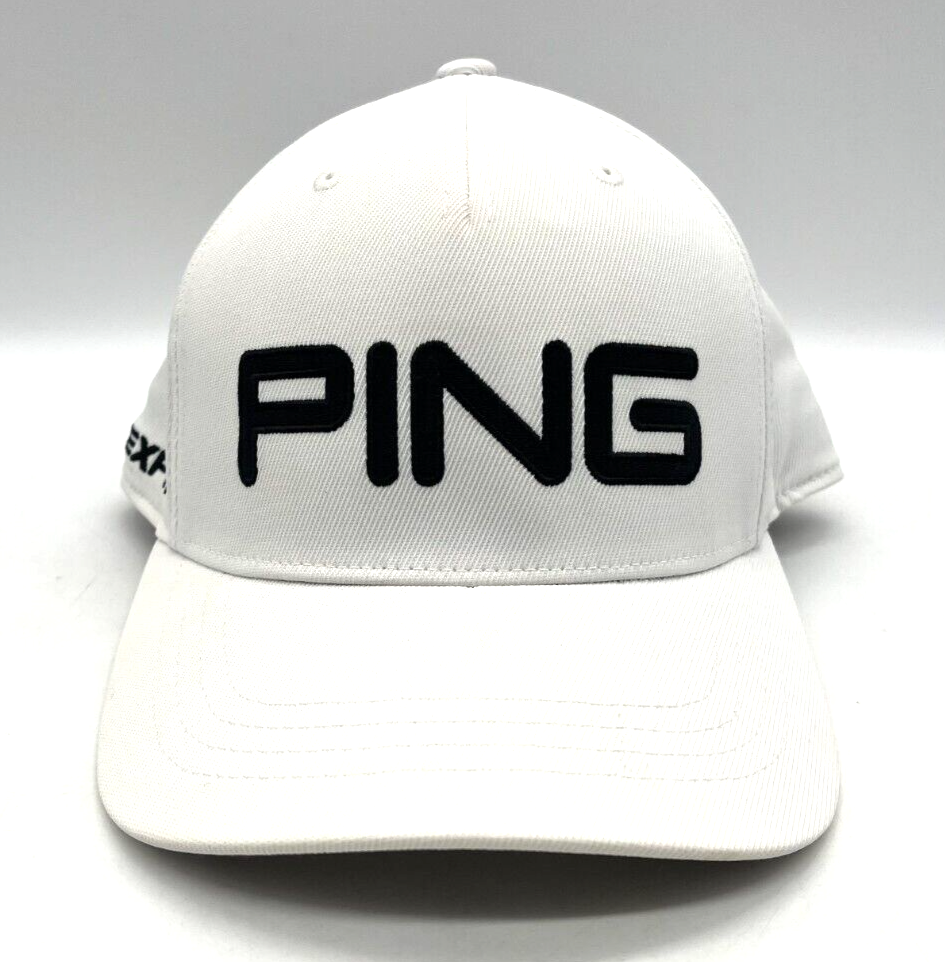 Ping Hat Flex Fit Adjustable Golf Cap Strap Back Junior White