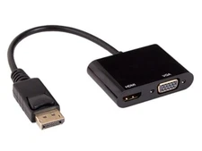 Displayport 1.2 Male to 4K HDMI+VGA Passive Adapter Cable with Latches 4K Res...