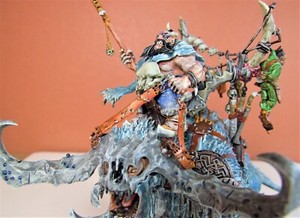 Warhammer AOS – Frostlord Sur Stonehorn, Figurine Ogor Mawtribes (occasion)