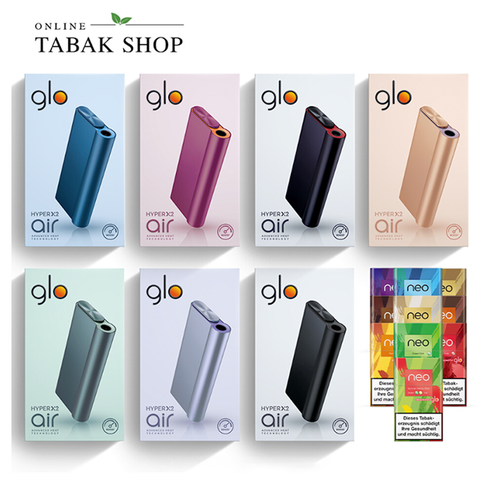 GLO HYPER AIR +bis zu 8 Packs NeoSticks nach Reg.