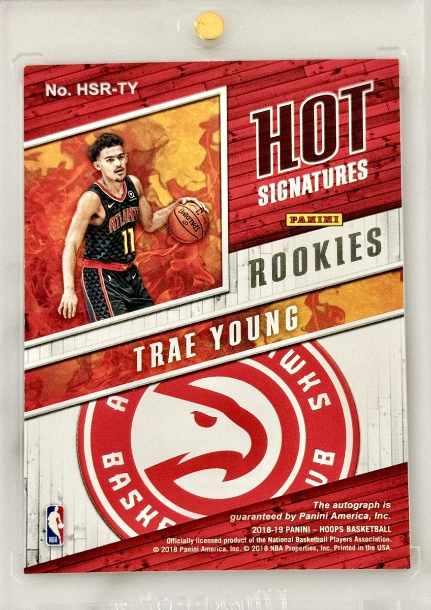 2018-19 RC Panini Trae Young Rookie YOUNG AUTO Auto TRAE Hoops