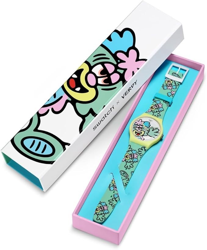 Swatch x VERDY Collection VISTY BY VERDY Green SO29Z140 Japan NEW