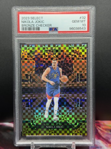 Nikola Jokic 2023-24 Select bronze Checker Prizm /49 PSA 10 GEM MINT MVP 🔥🔥🔥