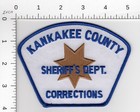 CORRECTIONS 🔒 KANKAKEE COUNTY SHERIFF'S DEPARTMENT ^^ ILLINOIS POLICE PATCH