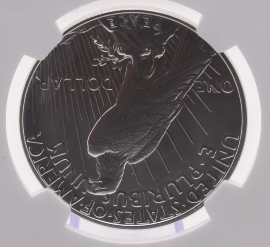Peace-Dollar MS-70-NGC  Hand Signed First-Day-Issue .999 Silver US-Mint $1 2023 - Image 4 of 4