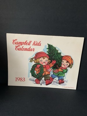 Vintage 1983 Campbell Kids Wall Calendar Unused by Campbell Soup Company