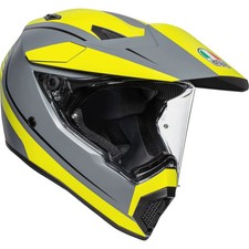 AGV AX9 Pacific Road Matt Grey / Fluo Yellow / Black Motorcycle Motorbike Helmet