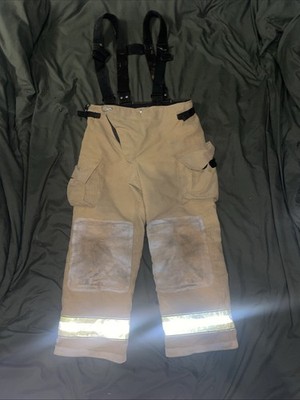 Cairns Classix Firefighter Gear Turnout Pants Shell w Suspenders & Liner 38x30