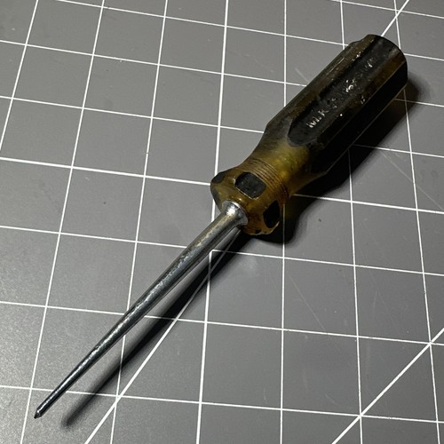 Vintage M Klein & Sons 19460 Scratch Awl Tool Hard Handle Made In USA