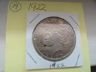 1922 PEACE SILVER DOLLAR