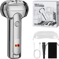 HIENA PRO Professional Magnetic Shaver for Men, Cordless Rechargeable Beard... 