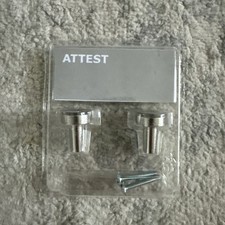 (7) 2 pack IKEA ATTEST Metal Knob Satin Stain...