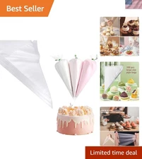 Versatile 100-Pack Piping Bags - 12-Inch Disposable Decorating Essential