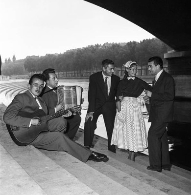 Jean Meryl Aimable Jean Duche Dany Robin Francois Perier under Pon- Old Photo