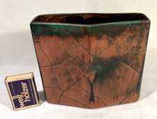 Vase; Art Deco; Grootenburg; Paul Dressler; Krefeld; rechteckig; modelliert; TOP
