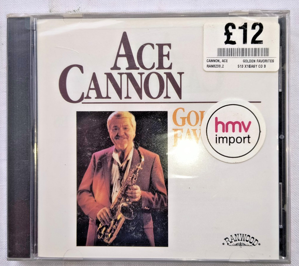 ACE CANNON ""GOLDEN FAVORITES"" 1991 USA IMPORT CD, BRAND NEW & SEALED