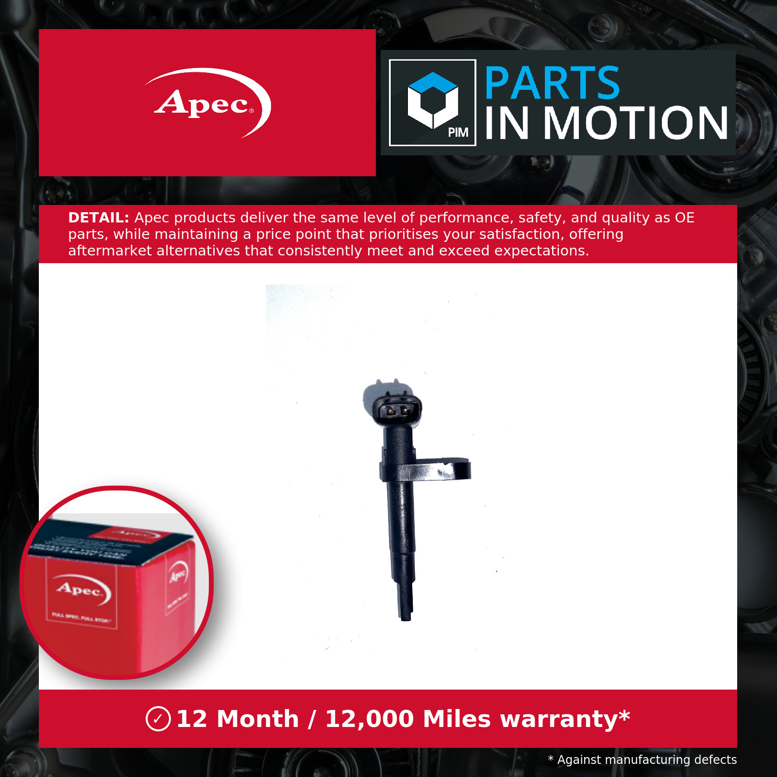 ABS Sensor fits LEXUS IS250 Mk2 2.5 Rear Right 05 to 13 4GR-FSE Wheel Speed Apec