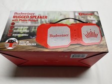 Budweiser Collectors Bluetooth Speaker, Phone Holder, MP3 Player  New In Box 