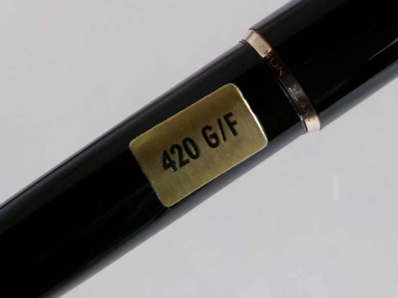 Montblanc 420 Fountain Pen Black GT 14K F Nib | eBay