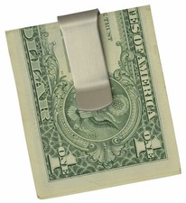 Slim Clip Double Sided Money Clip Credit Card Holder Wallet New Stainless Steel