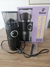 Tchibo elektrische Kaffeemühle schwarz WIE NEU Kegelmahlwerk