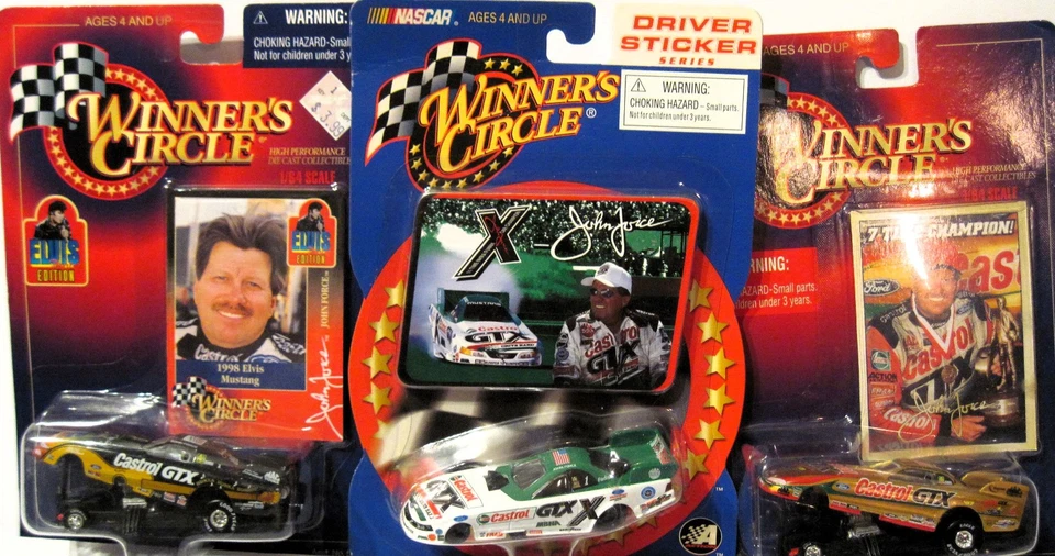 Lot 10 John Force NHRA Funny Cars Brute Force MONZA Superman Elvis Racing Champ. - Image 4 of 4