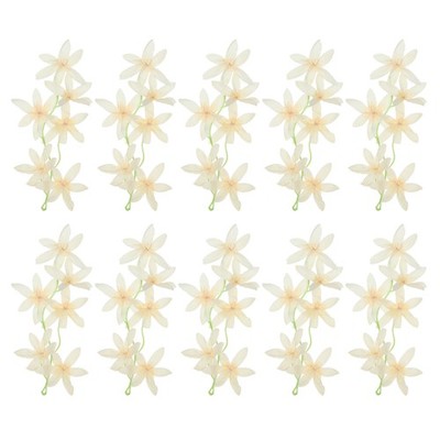 7'' Artificial Orchid Flower 16pcs Home Wedding Champagne Decor