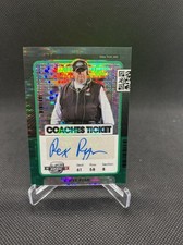 2021 Panini Contenders Optic Coaches Ticket Auto - Rex Ryan #2 Green Pulsar /30