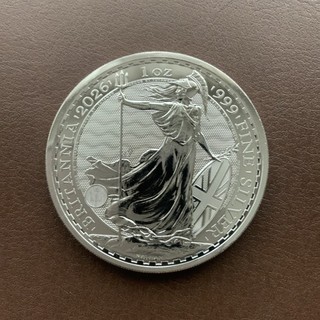 Britannia 2026 1 oz moneta d'argento lingotto | 999 argento fino SIGILLATO
