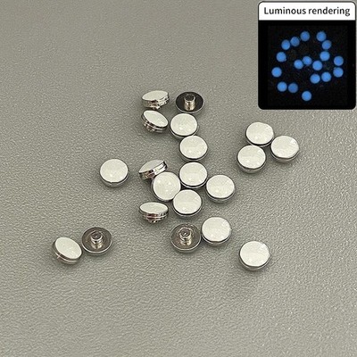 White Beads Blue Green Luminous Pip Watch Bezel Insert 12 O Clock Lume Pearl -ym
