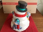Disney Winnie The Pooh Snowman Cookie Jar With Piglet Tigger And Eeyore. Mint ! — photo 3