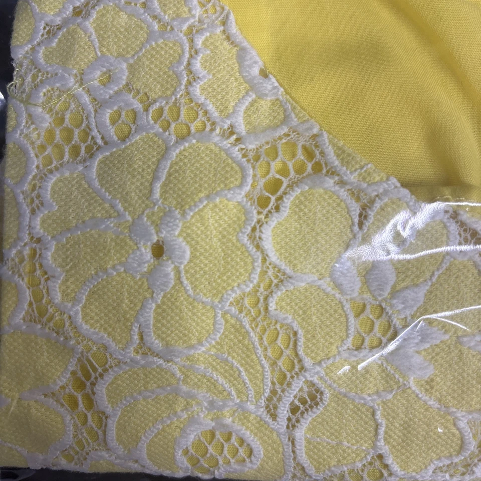 Vestido The Children's Place Amarillo Floral Encaje Sin Mangas Niñas Talla 10 Pascua Foto 4 de 4