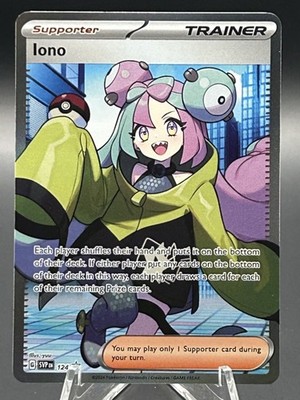 Pokemon Iono 124 Black Star Promo From Premium Tournament Collection Box