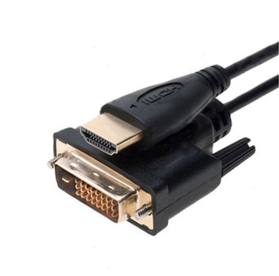 DVI-D Male to HDMI Male Cable Gold 24+1 HDTV PC 1.5ft 3ft 6ft 10ft 15ft 25f 50ft