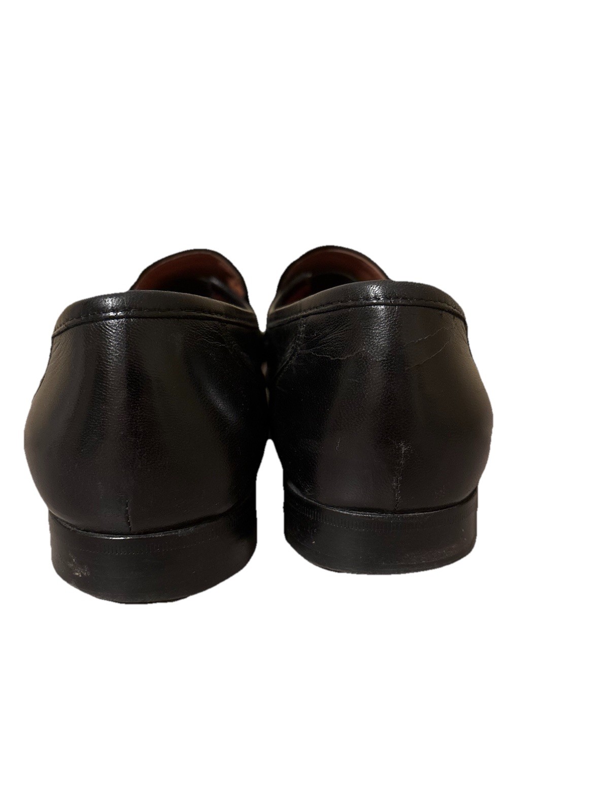 Allen Edmonds Bergamo Loafers 12B Black Leather Dress Shoes Career Business Work