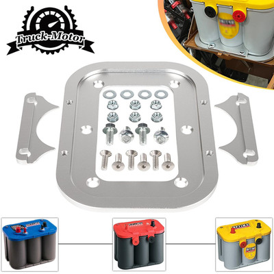 Billet Aluminum Battery Tray Hold Down For Optima Blue Yellow Red Top 34 D34 34M