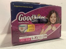 Vintage Girls Goodnites L-XL 24ct