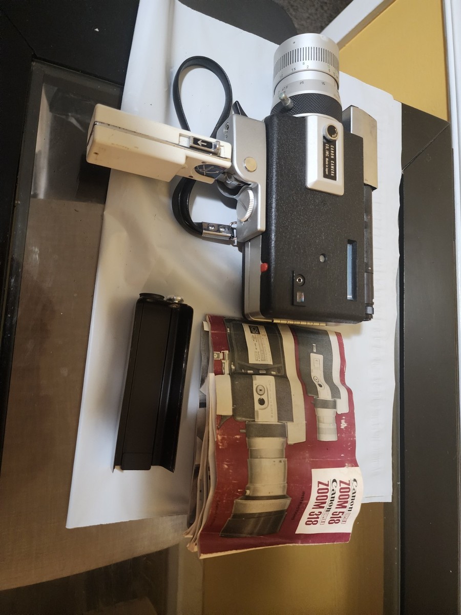 Canon Auto Zoom 518 Super 8 Movie Video Film Camera Working Film