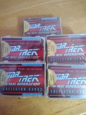 5 Boxs '93 Skybox Star Trek TNG, Factory Sealed, Behind the Scenes Cards Limited